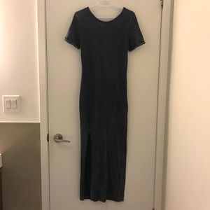 Topshop- Grey t-shirt style maxi dress